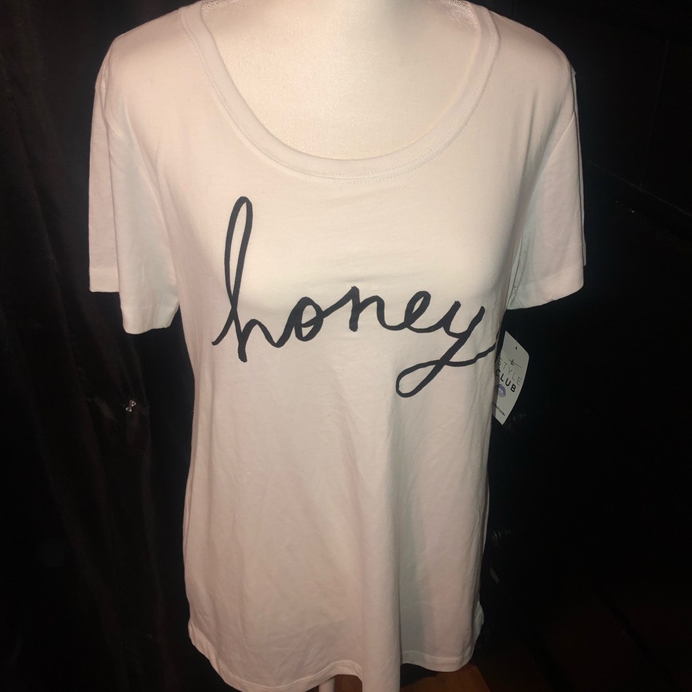 BRAND NEW “Honey” White Tee